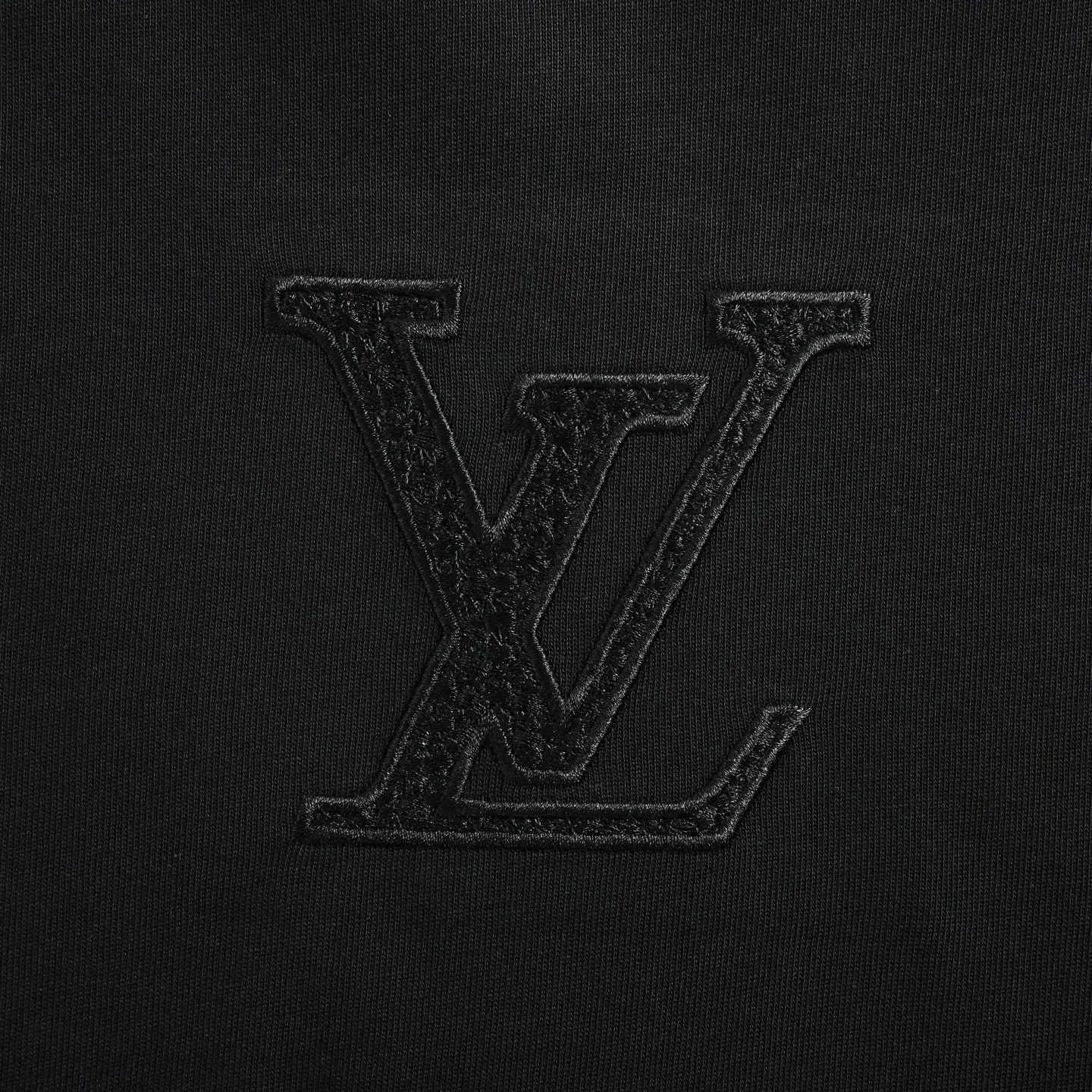 Louis Vuitton/Louis Vuitton front and back letter woven embroidered short sleeves